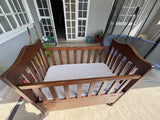 Wooden Cot with Mattress