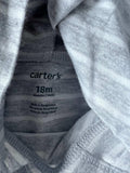 Carter's Baby Girls Hooded Heart Pocket Dress / Size 18M