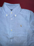 Ralph Lauren Oxford Blue Shirt Short sleeves / Size 24m