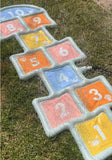 Active & Co Water Hopscotch Sprinkler Splash Pad – Outdoor Water Toy for Kids / Dimensions 1.95m x 60cm