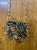 Furr Crossbody Mini Bag with Long Chain