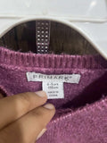 Primark Pink Knitted Sweater with Giraffe Appliqué / Size 4-5yrs