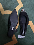 Next Black Forever Comfort® Metallic Toe Slingback Shoes / Size 37