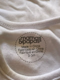 Mamas & Papas Sleevless Welcome To The World Onesies / Set of 4 / Size 0-3m