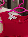 Penelope Red Dress with Fur Jacket / Size 18m