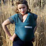 BASIC - Organic Fibers - Retro Blue Baby Wrap / Suitable from Birth to 9 kg