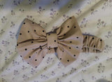 Shein Polka Dot Baby Ruffle Romper with Headband / Size 9-12m