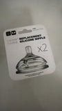 Comotomo Replacement Silicone Nipples / Pack of 2 / 3m+ / Medium Flow