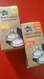 Tommee Tippee Teats Sets Anti-colic / Size 3m ( Med Flow) + & 6m+ (Fast Flow)
