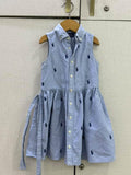 Ralph Lauren Girls Blue Oxford Cotton Shirt Dress / Size 4yrs