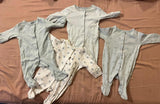 Next Baby Bear Cotton Sleepsuits / Pack of 4 / Size 1-3m
