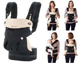Ergo Baby 360 Camel & Black - 4 Position Baby Carrier / Suitable for 7-33Lbs / Weight 3.2-15Kgs