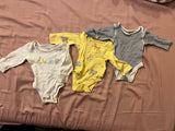 M&S Bodysuits / Pack of 3 / Size Newborn