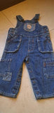 George Denim Overalls / Size 3-6m