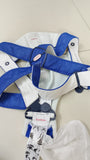 BABYBJORN Baby Carrier Original - Blue/White, Mesh / Suitable from Newborn to Approx 12m