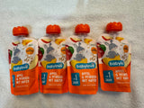 Babylove Organic Fruit & Cereal Pouches / pack of 4
