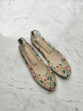 Comfortable Floral Print Ballerinas / Size 8