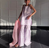 The Ruby Set by Tania / Shirt & gharara / Size 2-3yrs