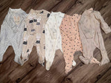 Next 5 Full Sleeve Zipper Rompers / Size Upto 3m