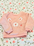 George Pink Fleece Baby Sweatshirt / Size 12-18m
