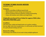 Tchibo Turbo Handmixer