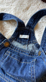 Next Indigo Blue Denim Pinafore Dress / Size 18-24m