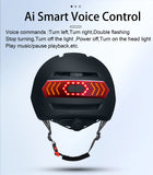 AI Intelligent Smart Voice & Remote Control Turn Signal Speaker BT Headset Hands Free Smart Helmet for Bike Scooter Cycling