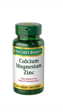 Nature's Bounty Calcium Magnesium Zinc / Count 100 Caplets