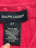 Ralph Lauren Red Sweater / Size 4yrs