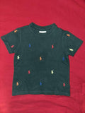 Ralph Lauren T-Shirts with Embroidered Logos Front Nack / Size 24m