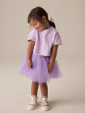 Next Skirt & Shirt in Purple / Size 3-6m
