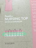 Carriwell Seamless Shapewear Nursing Top / Size Large