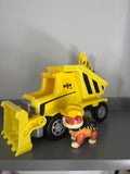 Paw Patrol Toy Rubble figure with Bulldozer Truck