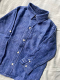 Janie & Jack Boy's Blue Linen Button-Down Shirt / Size 3yrs