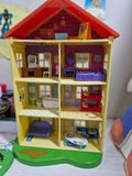 Peppa Pig House with Characters, Plane, Car, Pond & Slide