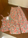 H&M Floral Print Two-Piece Set / 5-6yrs