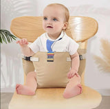 Baby Dining Chair Safety Straps, Portable Child Seat Belt for Eating and Outings Yellow