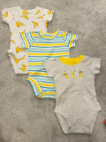 The Place Baby Bodysuits / Set of 3 / Size 3-6m