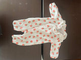 Summer Baby Girl's Strawberry Print Long Sleeve Romper / Size 6-12m