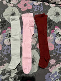 Leggings / H&M Pink with Frill / Maroon TU & Baby Hudson Grey / Size Upto 12m