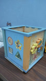 Wooden Activity Cube Resembles Montessori-Style Learning Toys
