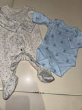 Mothercare Baby Cotton Printed Sleepsuits/Onesies / Size Newborn