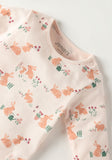 Juniors Bunny Print Long Sleeves T-shirt and Pyjama Set / Size 6-12m