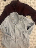 Next Deep Burgundy & M&S Stripped Shirt / Pack of 2 / Size 2-3yrs