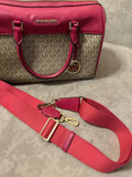 Michael Kors Signature Travel Medium Duffle Satchel Bag