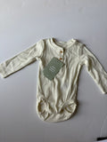 H&M Ribbed Long-Sleeved Bodysuit / Size 0-3m