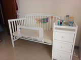 Cot with Mattress Plus Original Front Grill with Extra Rail Guard