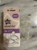 2 × Tommee Tippee Natural Start 0m+ Nipples