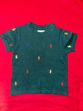Ralph Lauren T-Shirts with Embroidered Logos Front Nack / Size 24m
