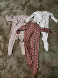 3 Primark Cotton Rompers / Size 9-12m